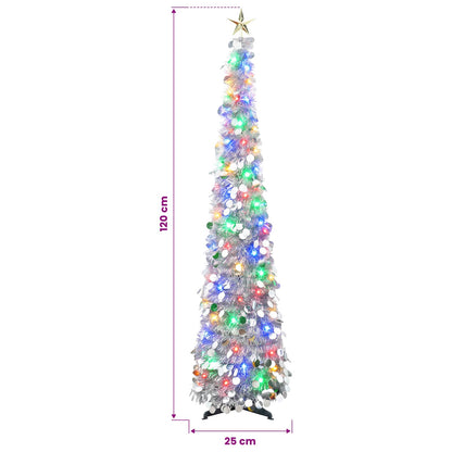vidaXL Pop Up LED Christmas Tree with Star Topper 120 cm 50 LEDs PET