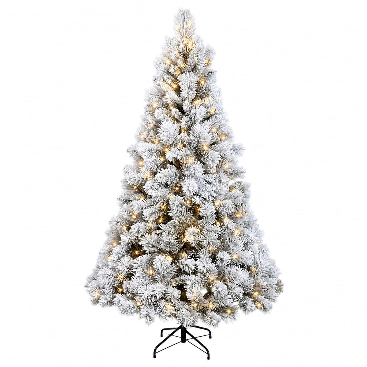 vidaXL Artificial Hinged Christmas Tree 120 cm 150 LEDs Warm White
