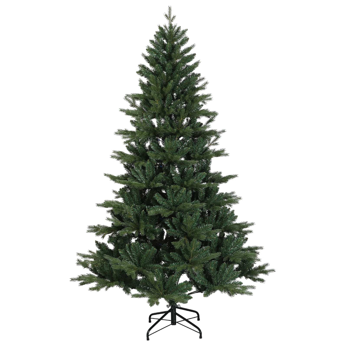 vidaXL Artificial Hinged Christmas Tree 150 cm 150 LEDs Warm White