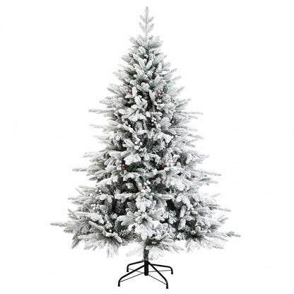 vidaXL Artificial Hinged Christmas Tree 120 cm 150 LEDs Warm White