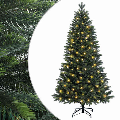 vidaXL Artificial Hinged Christmas Tree 120 cm 150 LEDs Warm White