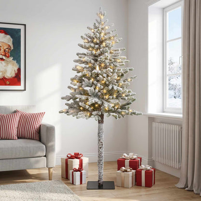 vidaXL Artificial Hinged Christmas Tree 120 cm 150 LEDs Warm White