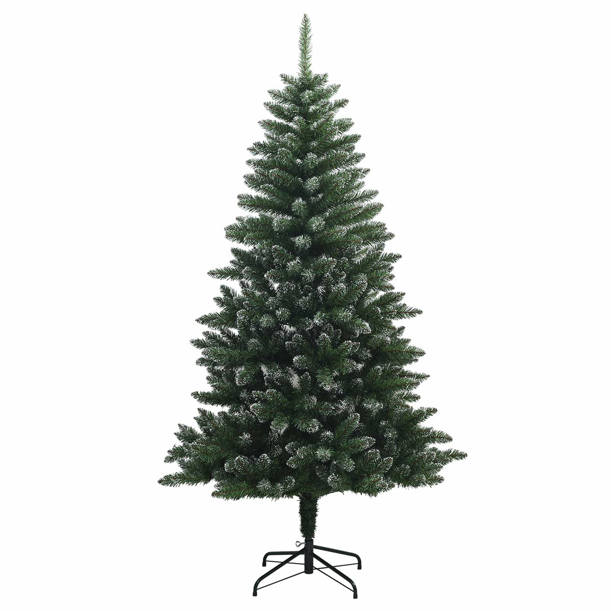 vidaXL Artificial Hinged Christmas Tree 150 cm 150 LEDs Warm White