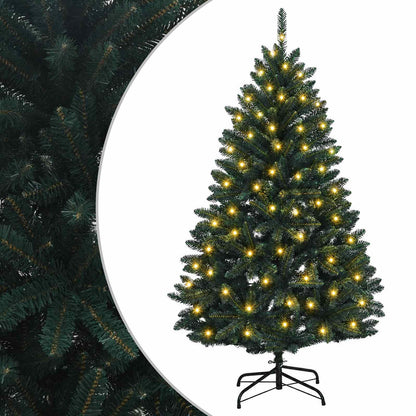 vidaXL Artificial Hinged Christmas Tree 120 cm 150 LEDs Warm White