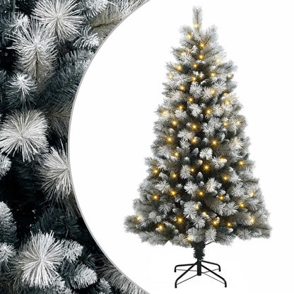 vidaXL Artificial Hinged Christmas Tree 120 cm 150 LEDs Warm White