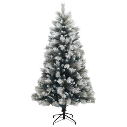 vidaXL Artificial Hinged Christmas Tree 120 cm 150 LEDs Warm White