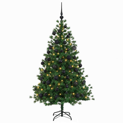 vidaXL Artificial Christmas Tree with Bauble 120 cm 150 LEDs