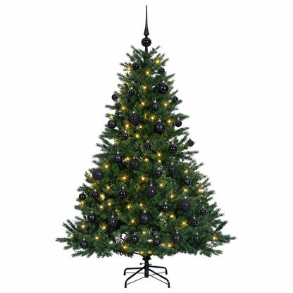 vidaXL Artificial Christmas Tree with Bauble 120 cm 150 LEDs