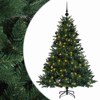 vidaXL Artificial Christmas Tree with Bauble 150 cm 150 LEDs