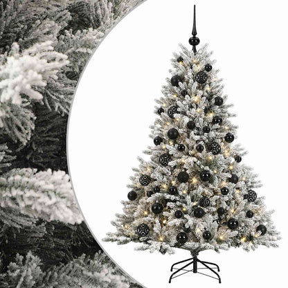 vidaXL Artificial Christmas Tree with Bauble 120 cm 150 LEDs