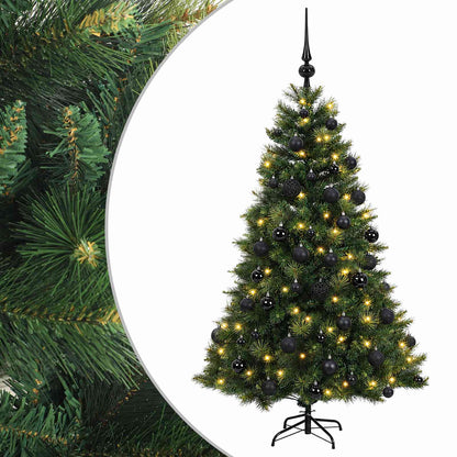 vidaXL Artificial Christmas Tree with Bauble 120 cm 150 LEDs