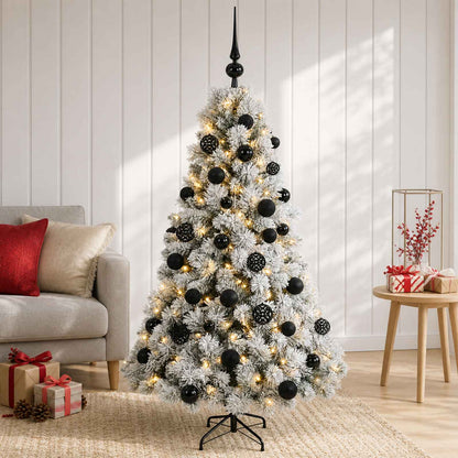 vidaXL Artificial Christmas Tree with Bauble 120 cm 150 LEDs
