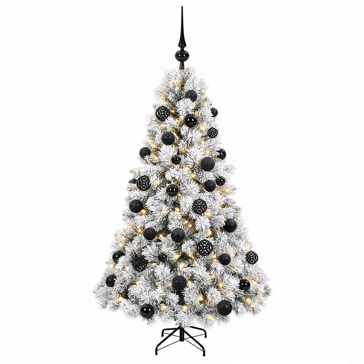 vidaXL Artificial Christmas Tree with Bauble 150 cm 150 LEDs