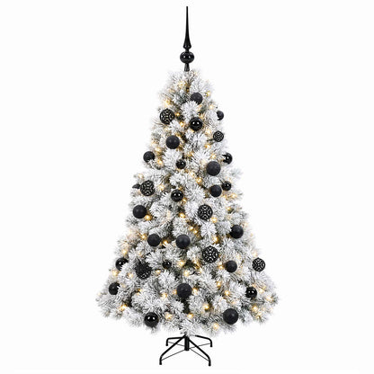 vidaXL Artificial Christmas Tree with Bauble 150 cm 150 LEDs