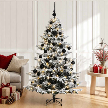 vidaXL Artificial Christmas Tree with Bauble 120 cm 150 LEDs