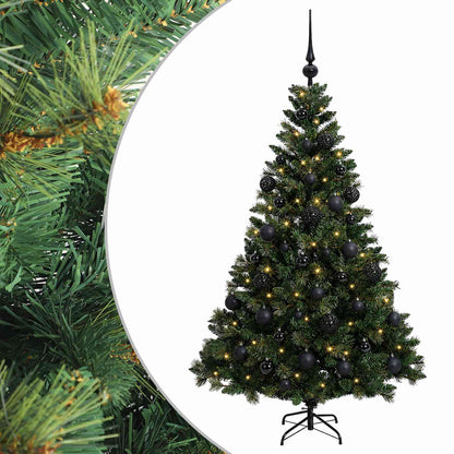 vidaXL Artificial Christmas Tree with Bauble 150 cm 150 LEDs