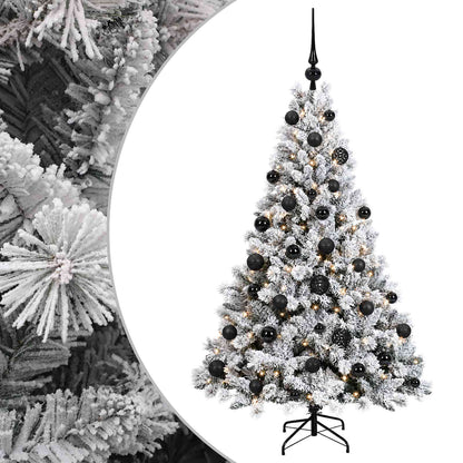 vidaXL Artificial Christmas Tree with Bauble 120 cm 150 LEDs