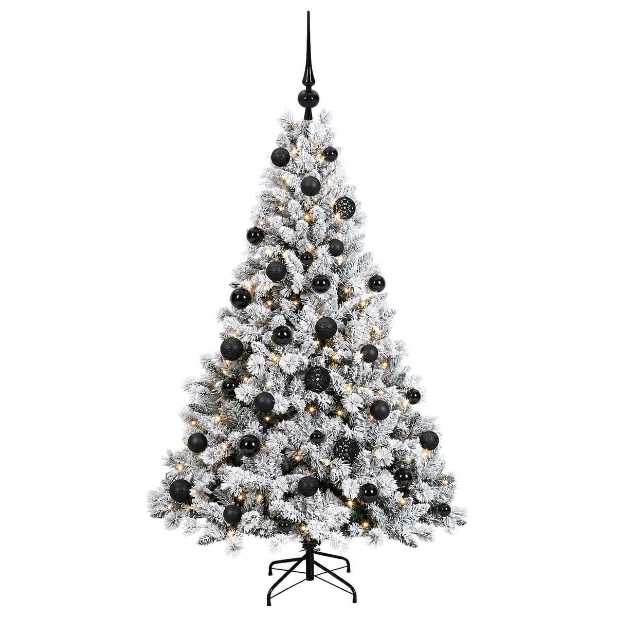 vidaXL Artificial Christmas Tree with Bauble 120 cm 150 LEDs