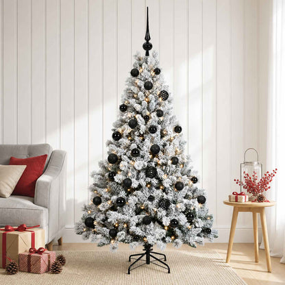 vidaXL Artificial Christmas Tree with Bauble 120 cm 150 LEDs