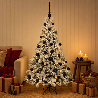 vidaXL Artificial Christmas Tree with Bauble 120 cm 150 LEDs