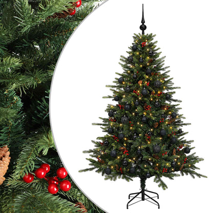 vidaXL Artificial Christmas Tree with Bauble 150 cm 150 LEDs