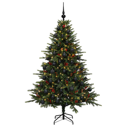 vidaXL Artificial Christmas Tree with Bauble 150 cm 150 LEDs