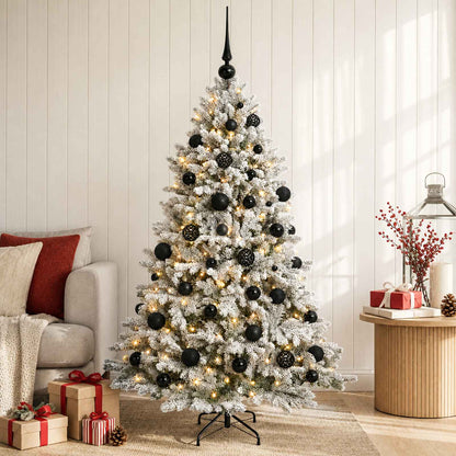 vidaXL Artificial Christmas Tree with Bauble 150 cm 150 LEDs