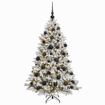 vidaXL Artificial Christmas Tree with Bauble 150 cm 150 LEDs