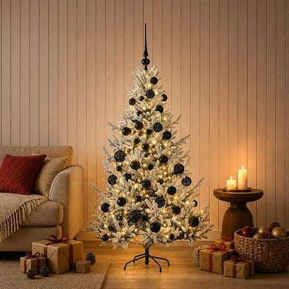 vidaXL Artificial Christmas Tree with Bauble 150 cm 150 LEDs