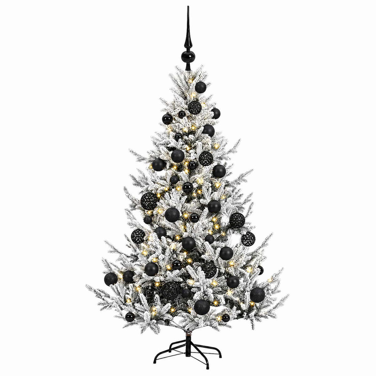 vidaXL Artificial Christmas Tree with Bauble 150 cm 150 LEDs