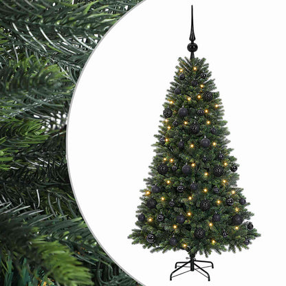 vidaXL Artificial Christmas Tree with Bauble 120 cm 150 LEDs