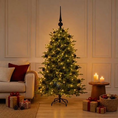 vidaXL Artificial Christmas Tree with Bauble 150 cm 150 LEDs