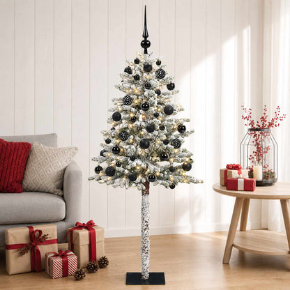 vidaXL Artificial Christmas Tree with Bauble 120 cm 150 LEDs