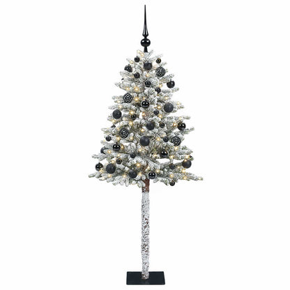 vidaXL Artificial Christmas Tree with Bauble 120 cm 150 LEDs