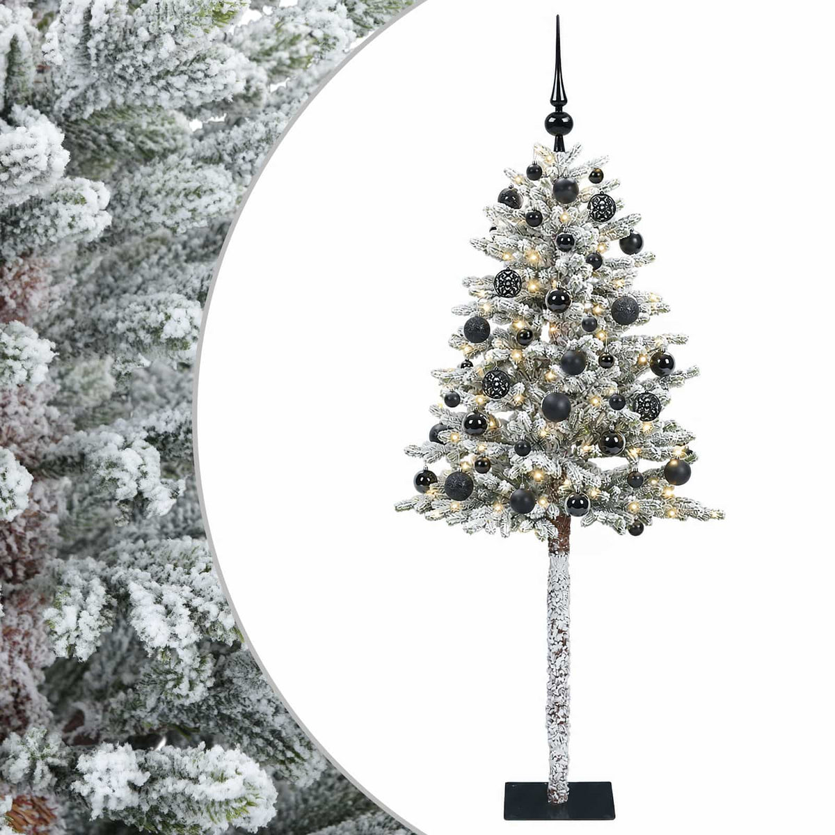 vidaXL Artificial Christmas Tree with Bauble 150 cm 150 LEDs