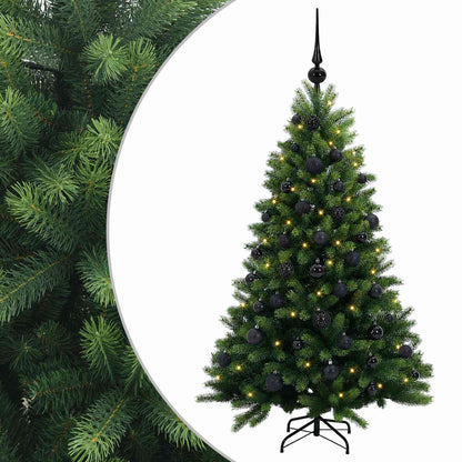 vidaXL Artificial Christmas Tree with Bauble 120 cm 150 LEDs