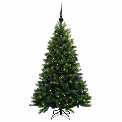 vidaXL Artificial Christmas Tree with Bauble 120 cm 150 LEDs
