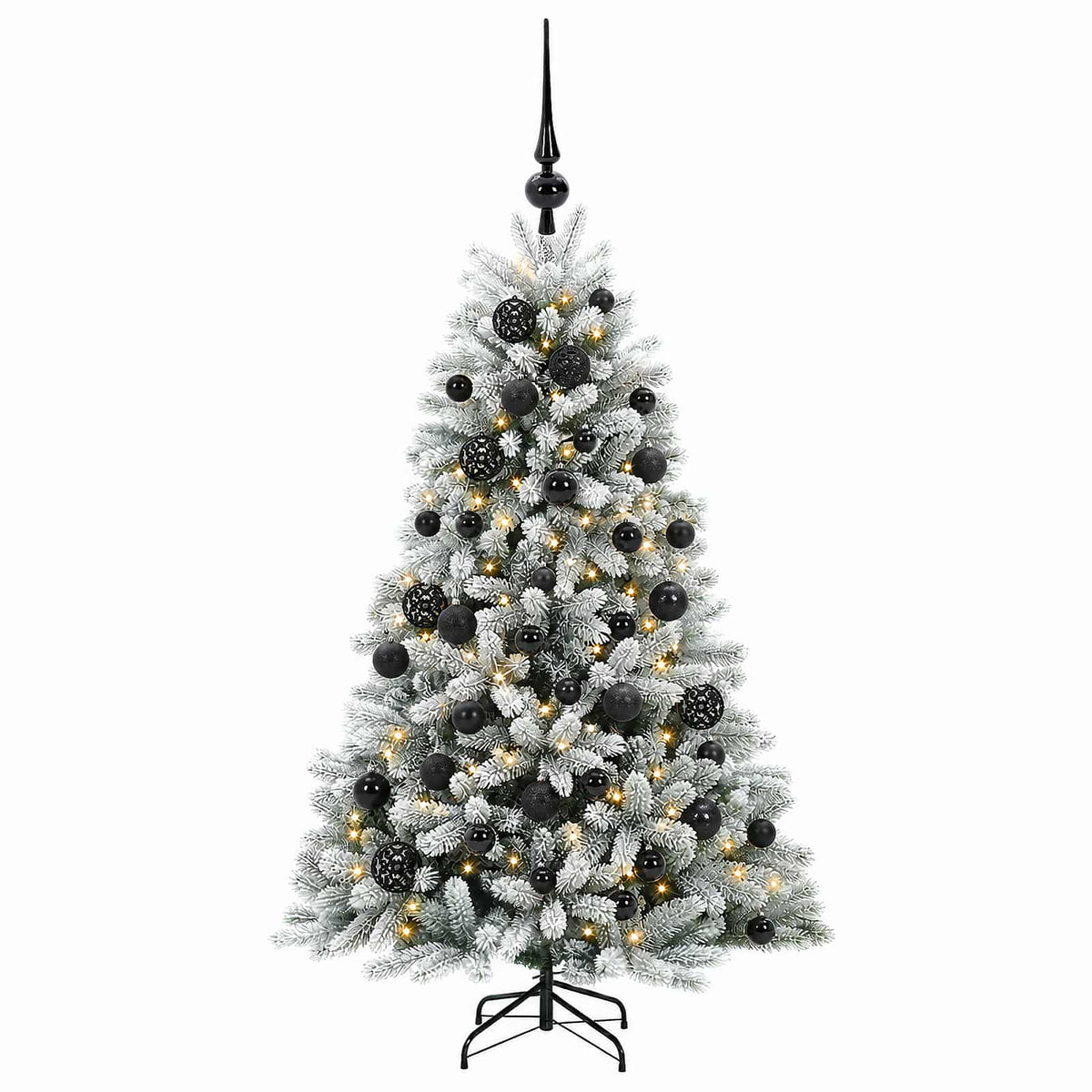 vidaXL Artificial Christmas Tree with Bauble 120 cm 150 LEDs