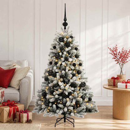 vidaXL Artificial Christmas Tree with Bauble 150 cm 150 LEDs