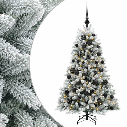 vidaXL Artificial Christmas Tree with Bauble 150 cm 150 LEDs