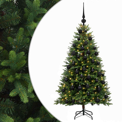 vidaXL Artificial Christmas Tree with Bauble 150 cm 150 LEDs