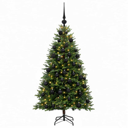 vidaXL Artificial Christmas Tree with Bauble 150 cm 150 LEDs