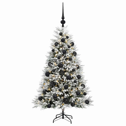 vidaXL Artificial Christmas Tree with Bauble 120 cm 150 LEDs