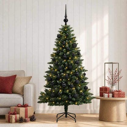 vidaXL Artificial Christmas Tree with Bauble 150 cm 150 LEDs