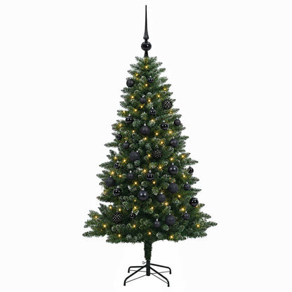 vidaXL Artificial Christmas Tree with Bauble 150 cm 150 LEDs