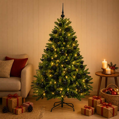 vidaXL Artificial Christmas Tree Light Green with Bauble 120 cm
