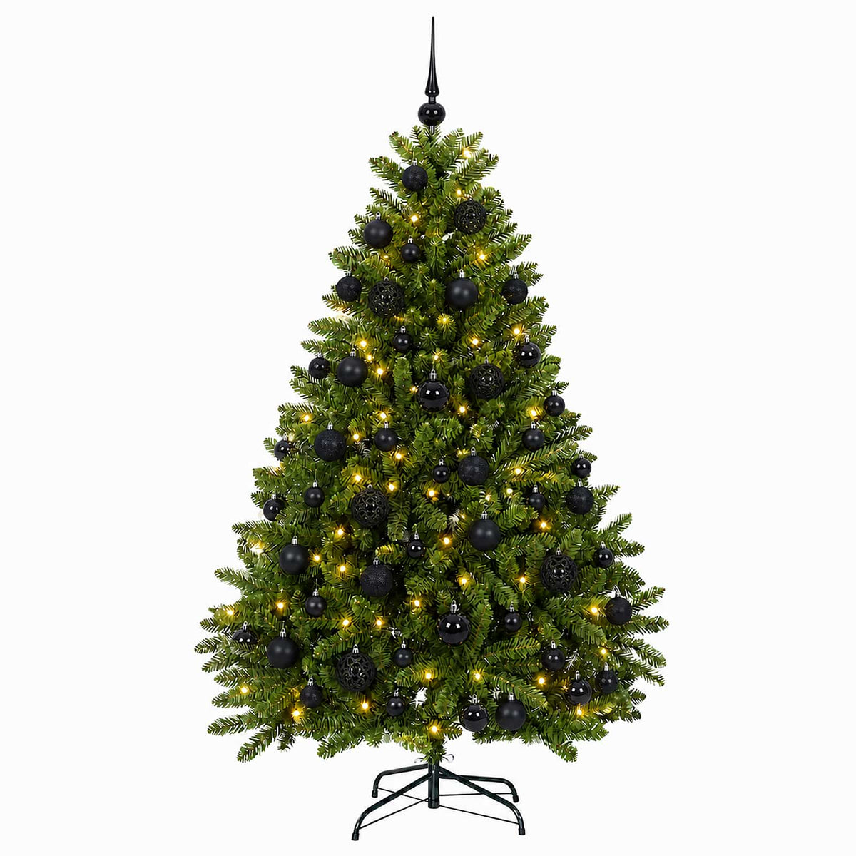 vidaXL Artificial Christmas Tree Light Green with Bauble 120 cm