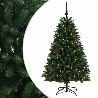 vidaXL Artificial Christmas Tree Mid-green with Ornament 120 cm