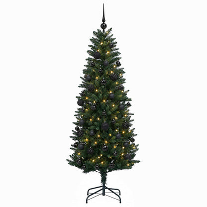 vidaXL Artificial Christmas Tree with Bauble 120 cm 150 LEDs