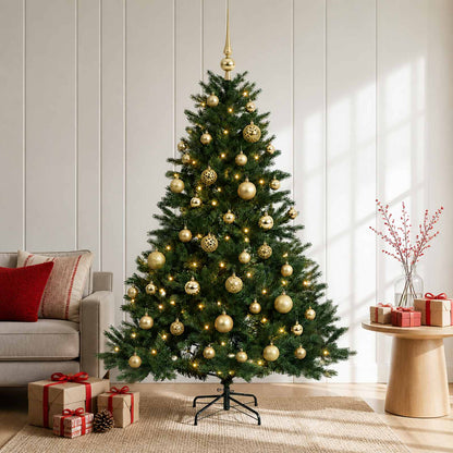 vidaXL Artificial Christmas Tree with Bauble 120 cm 150 LEDs